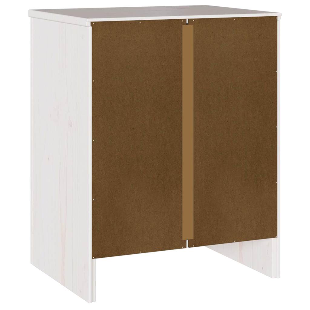 Kava Stol Drammen Bijelo 45 x 35 x 56 cm Čvrsto borovo drvo