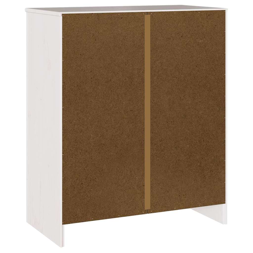 Komoda Drammen Bijelo 76,5 x 40 x 91 cm Čvrsto borovo drvo