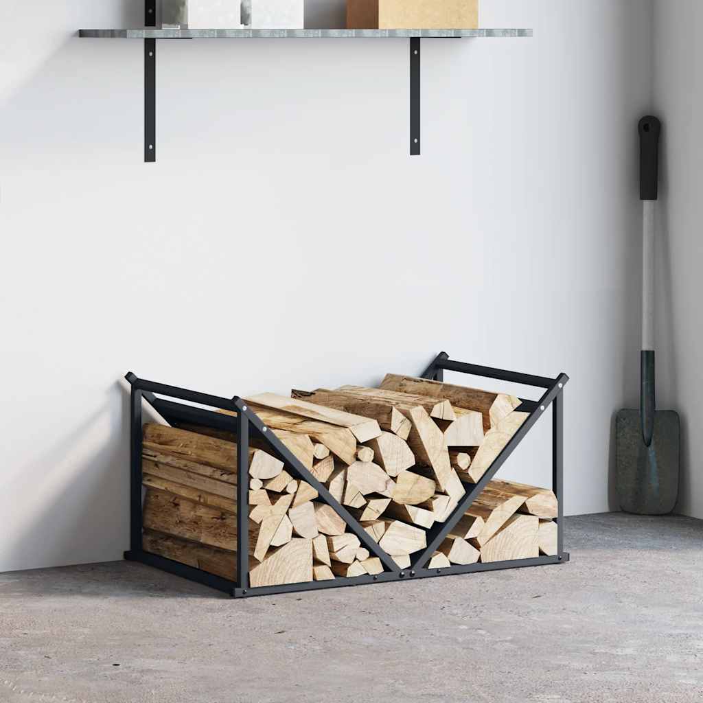Stalak za drva antracit 70x43x34,5 cm hladno valjani čelik