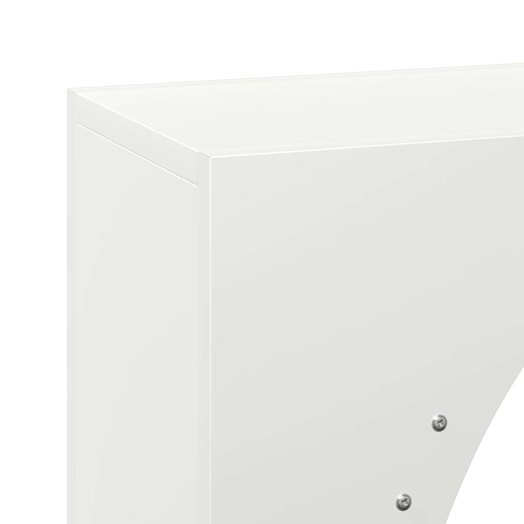 Stalak za drva bijela 50x23x100 cm hladno valjani čelik