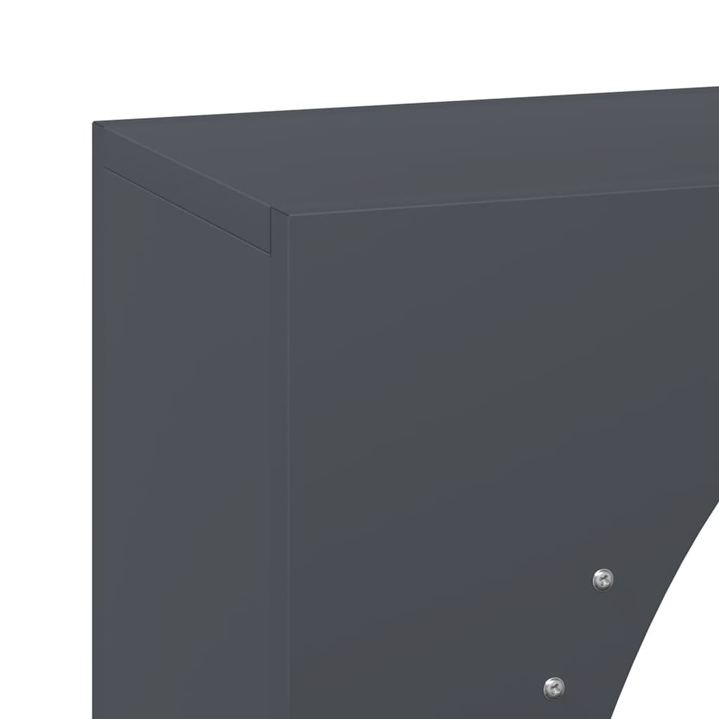 Stalak za drva antracit 50x23x100 cm hladno valjani čelik