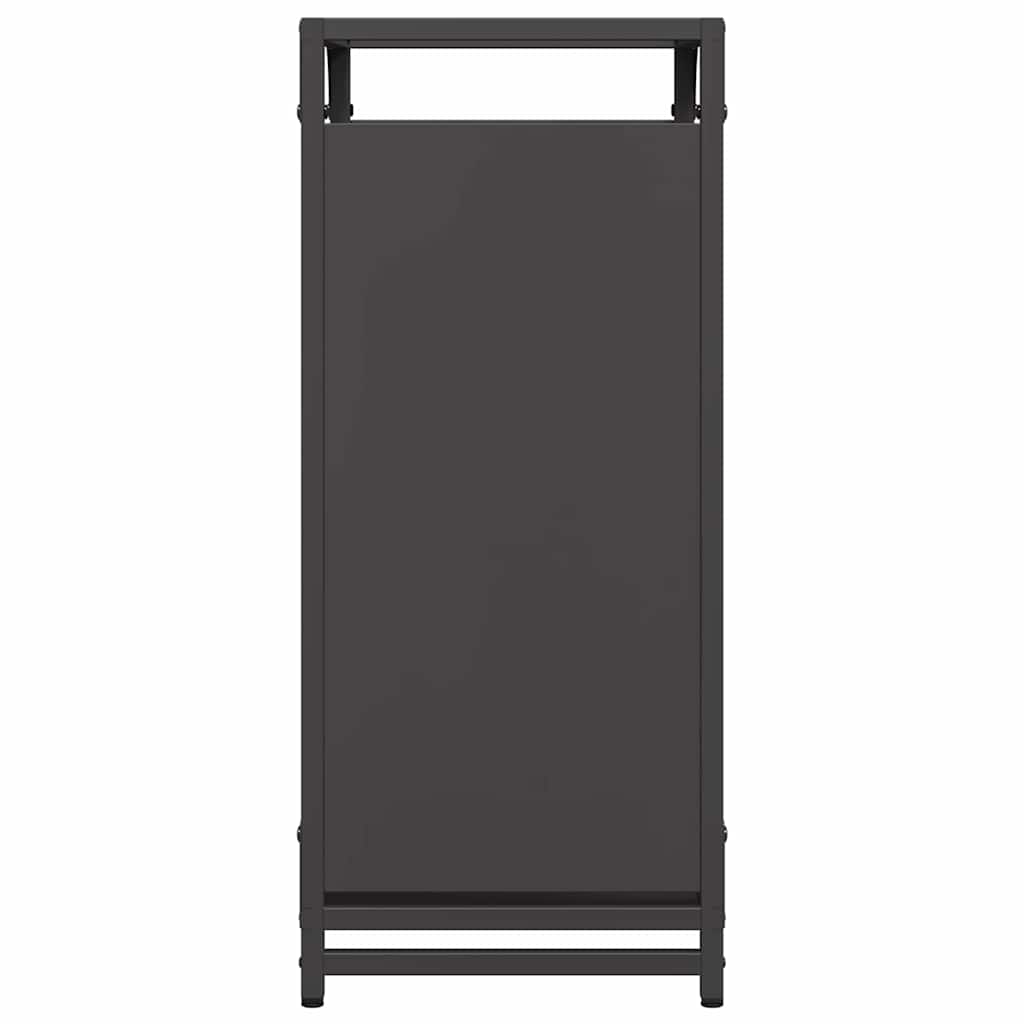 Stalak za drva crni 44x28x65 cm hladno valjani čelik
