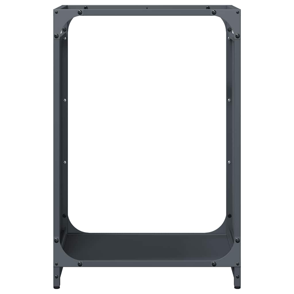 Stalak za drva antracit 44x28x65 cm hladno valjani čelik