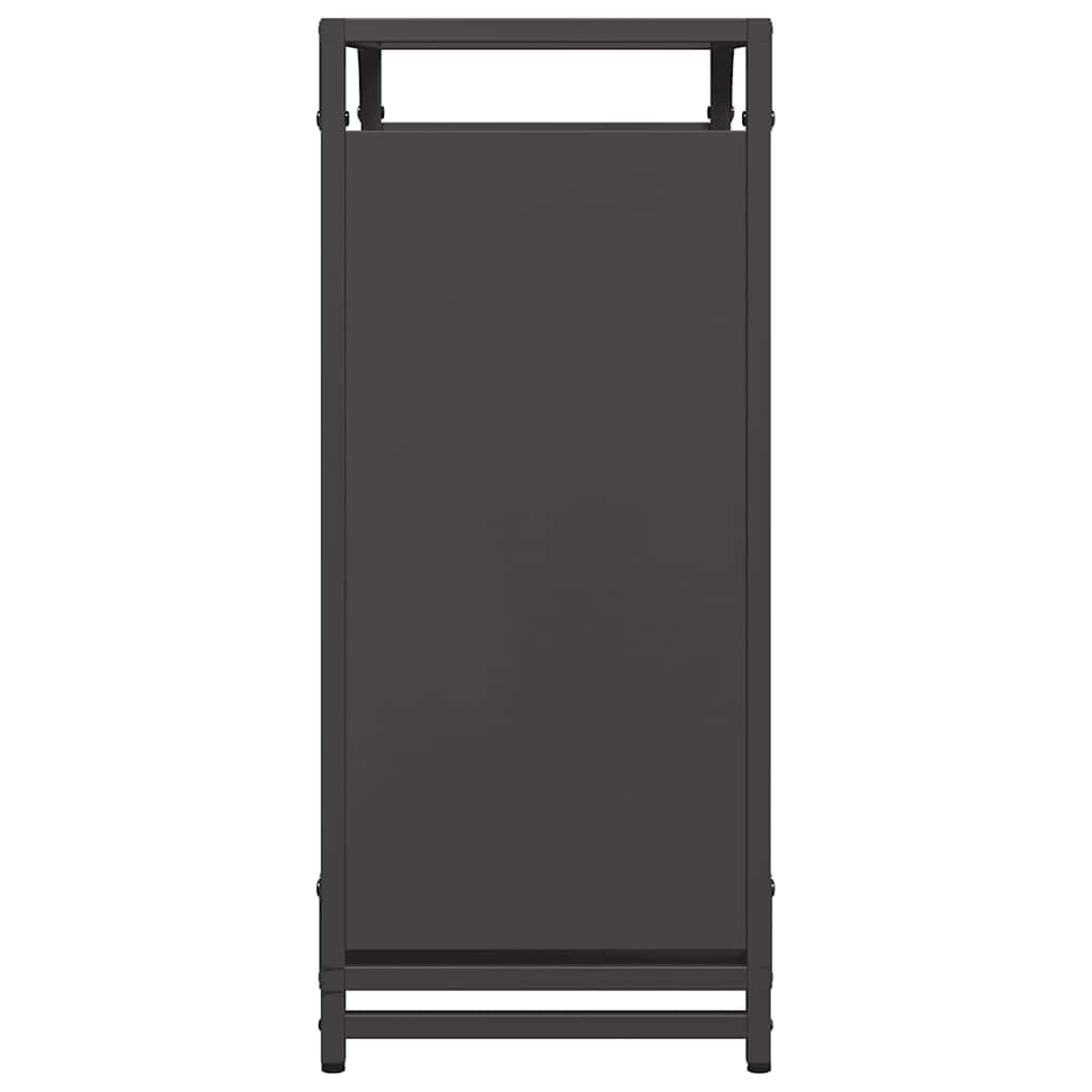 Stalak za drva crni 60x28x65 cm hladno valjani čelik