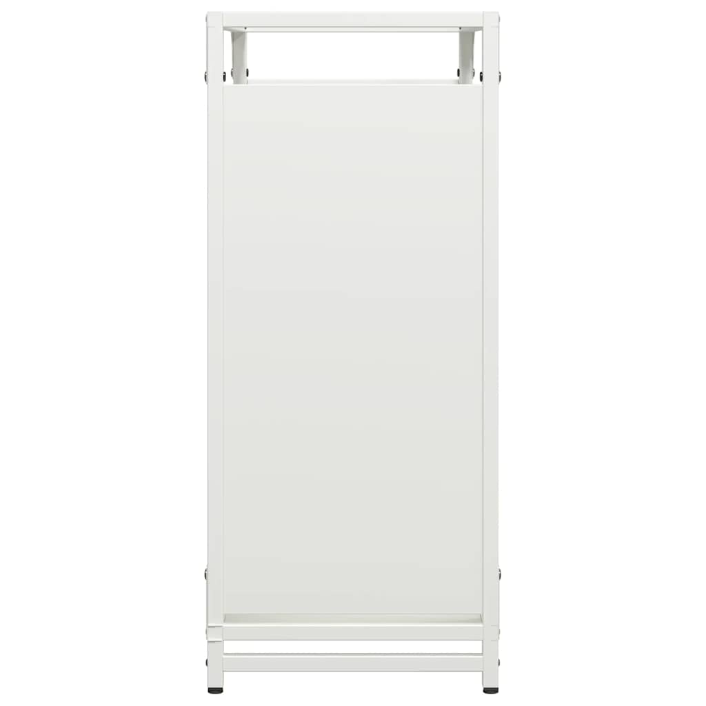 Stalak za drva bijela 60x28x65 cm hladno valjani čelik