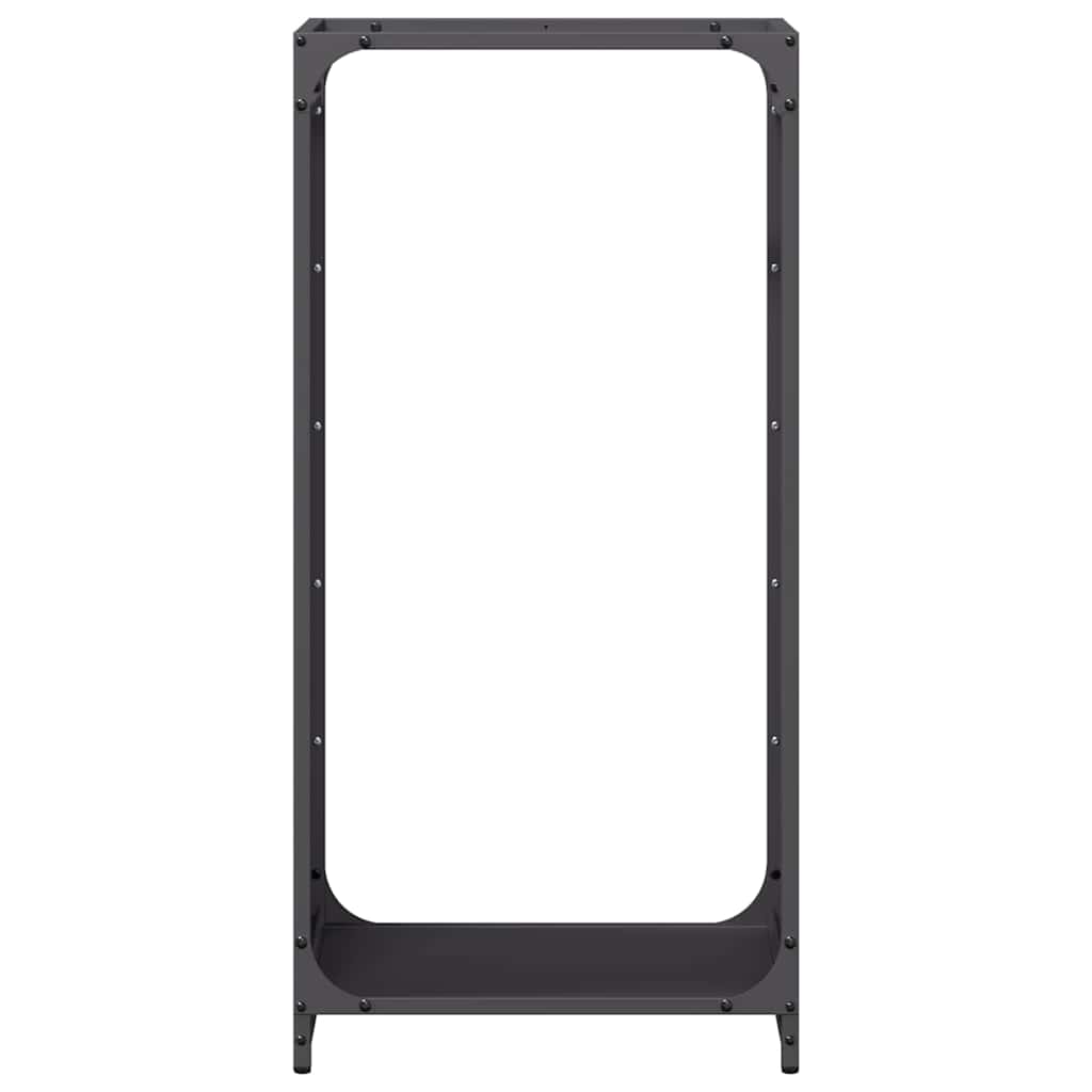 Stalak za drva crni 44x28x90 cm hladno valjani čelik