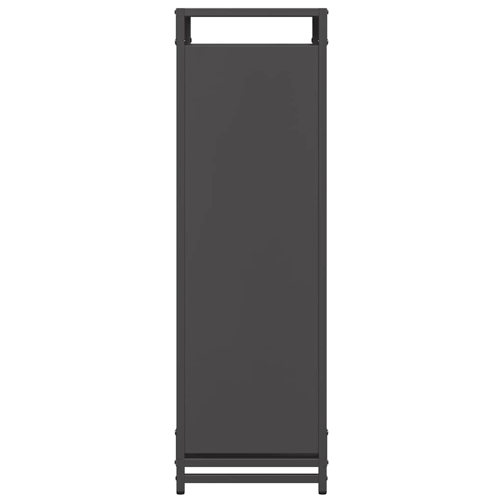 Stalak za drva crni 60x28x90 cm Hladno valjani čelik