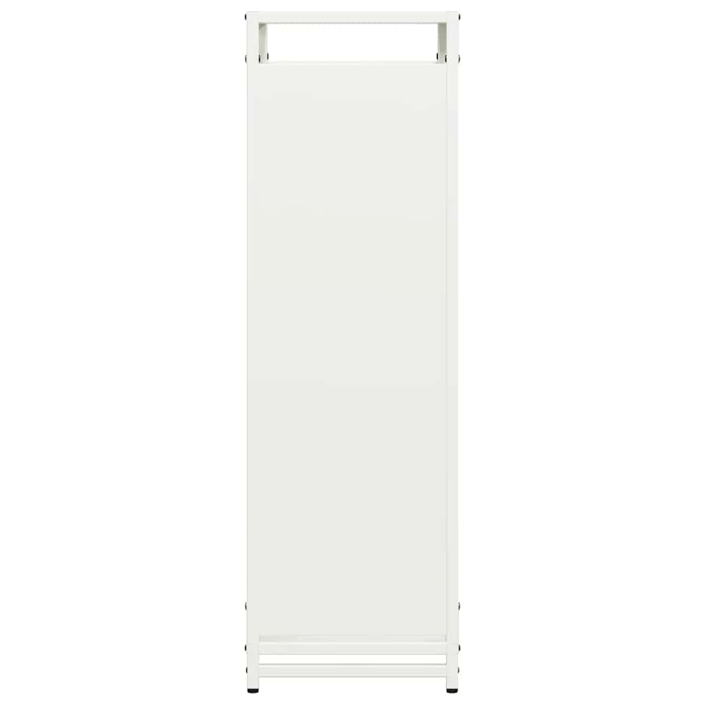 Stalak za drva bijeli 60x28x90 cm Hladno valjani čelik