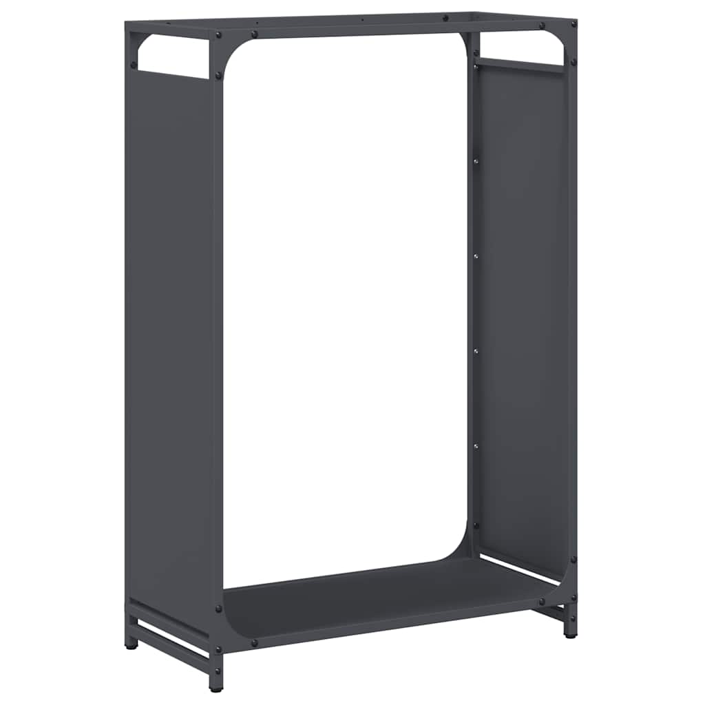 Stalak za drva antracit 60x28x90 cm Hladno valjani čelik