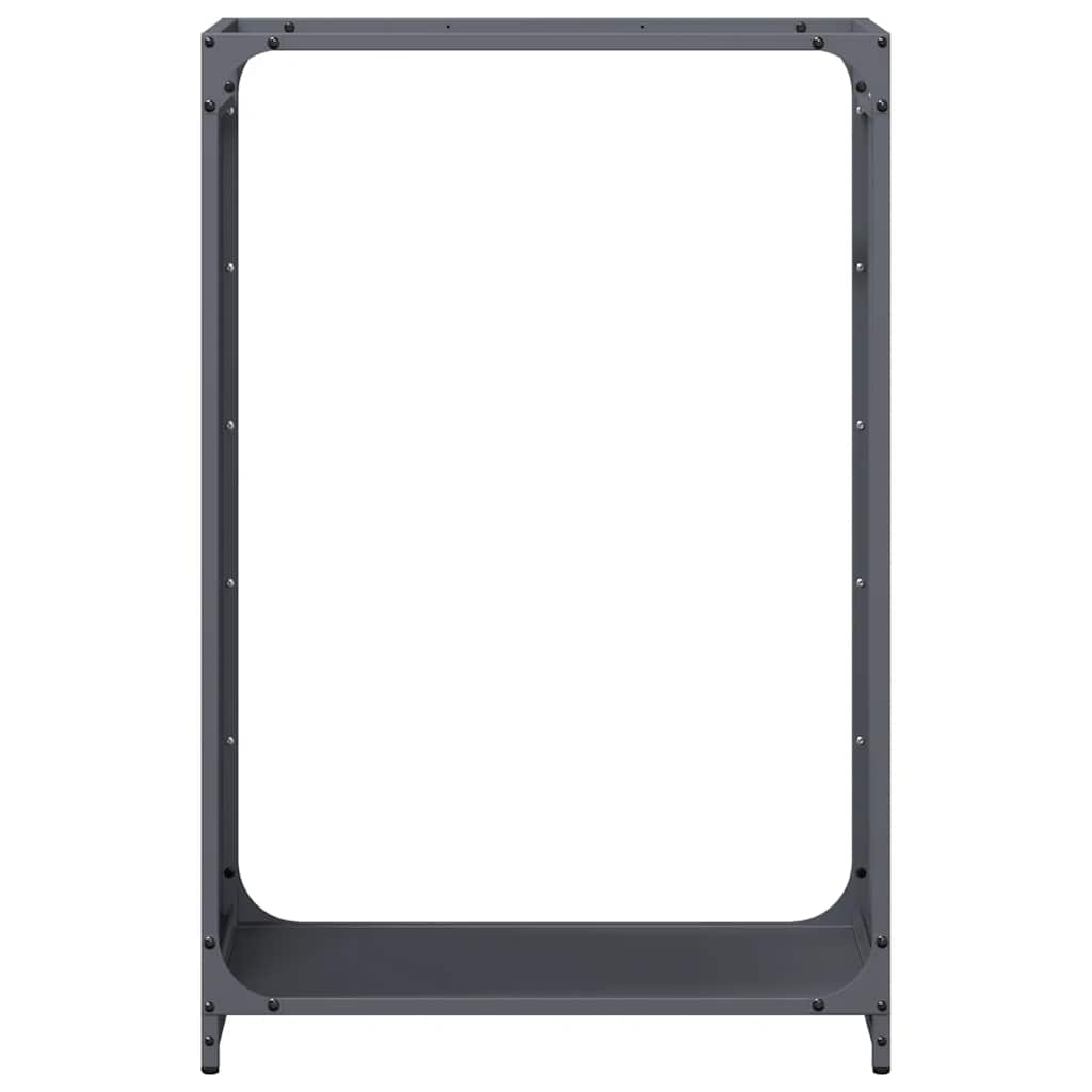 Stalak za drva antracit 60x28x90 cm Hladno valjani čelik