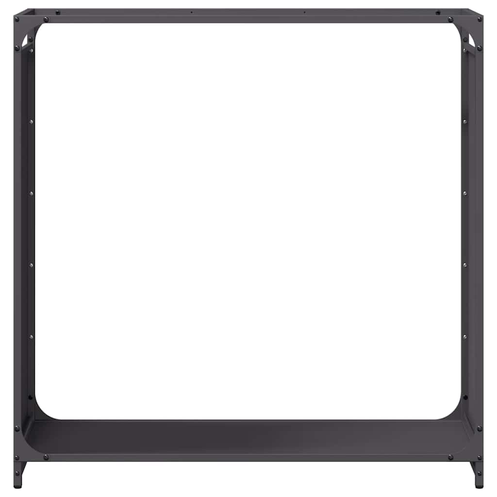 Stalak za drva crni 90x28x90 cm Hladno valjani čelik