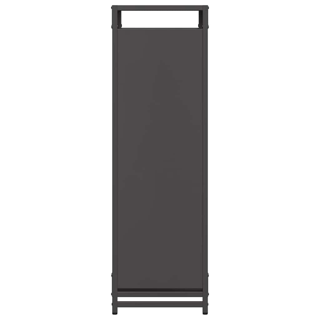 Stalak za drva crni 90x28x90 cm Hladno valjani čelik