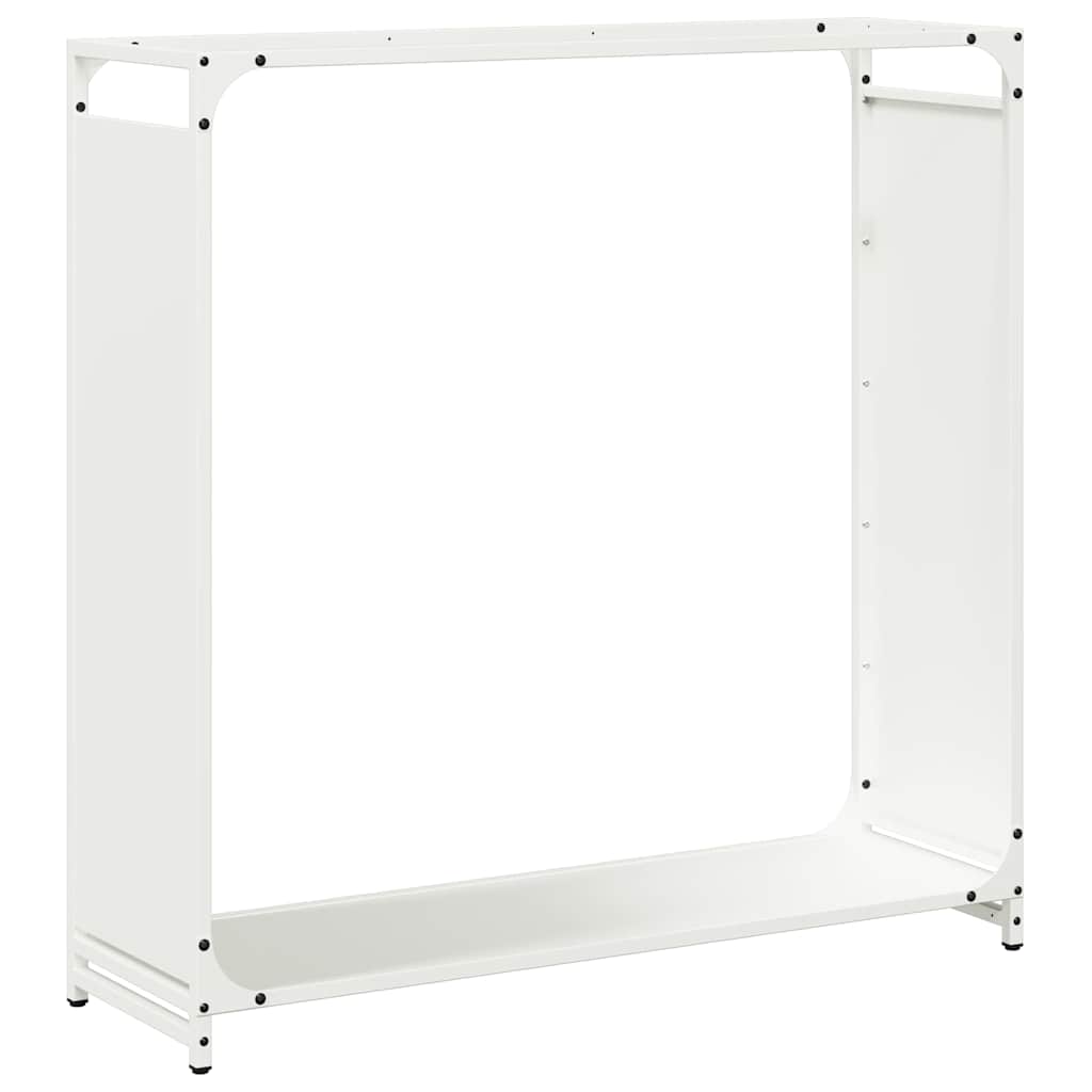 Stalak za drva bijeli 90x28x90 cm Hladno valjani čelik
