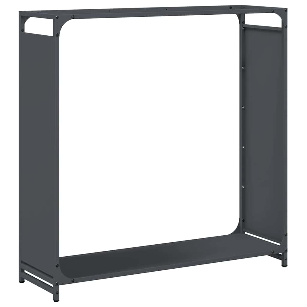Stalak za drva antracit 90x28x90 cm Hladno valjani čelik
