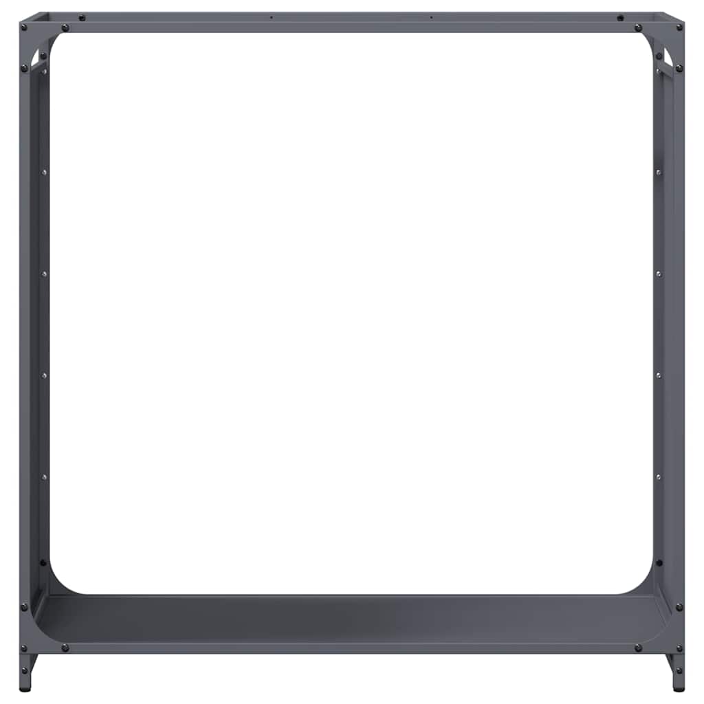 Stalak za drva antracit 90x28x90 cm Hladno valjani čelik