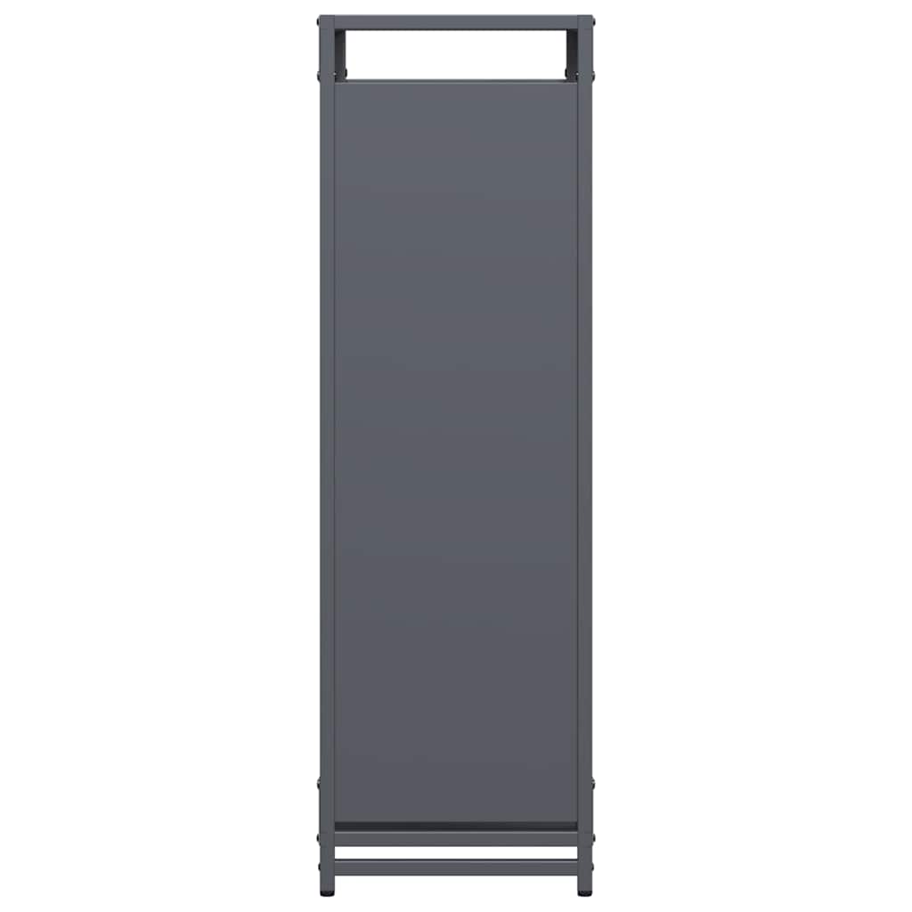 Stalak za drva antracit 90x28x90 cm Hladno valjani čelik