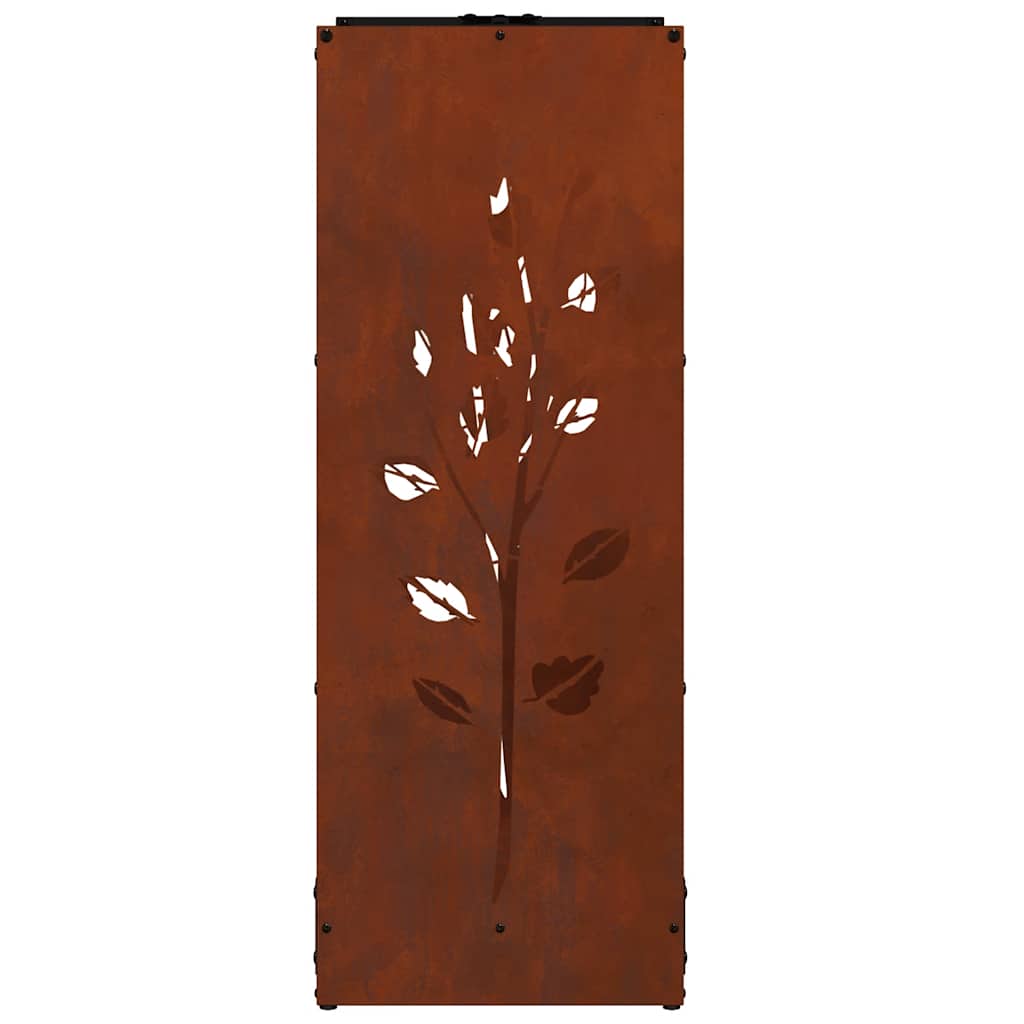 Stalak za drva za ogrjev 40x30x80 cm pohabani čelik