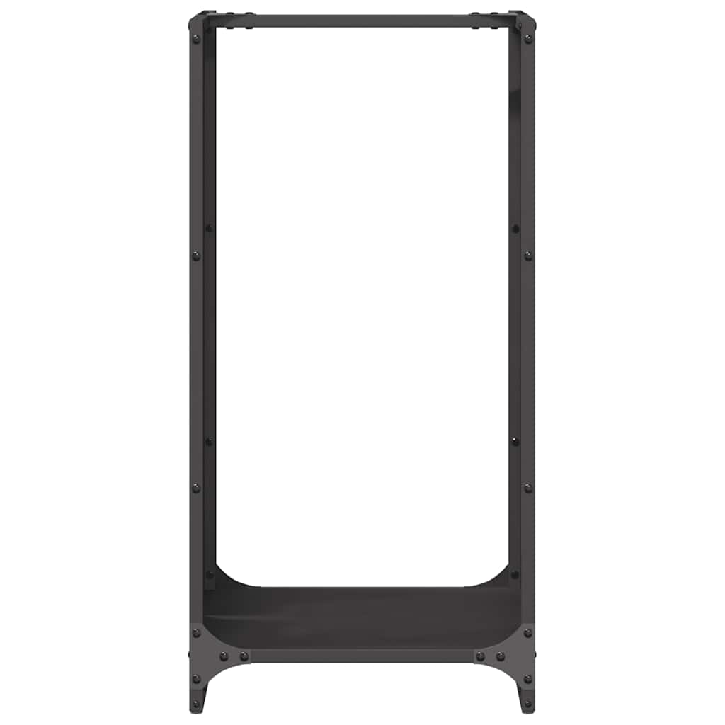 Stalak za drva crni 40x30x80 cm hladno valjani čelik