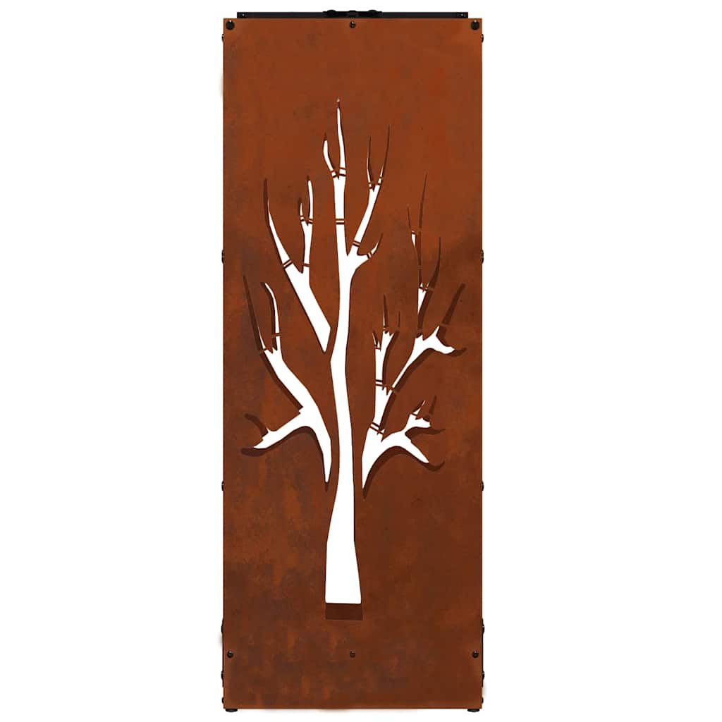 Stalak za drva za ogrjev 40x30x80 cm pohabani čelik