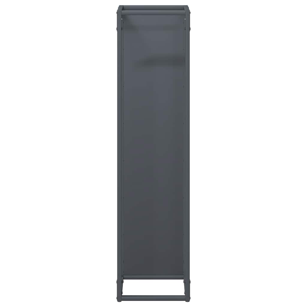 Stalak za drva antracit 25x25x100 cm hladno valjani čelik