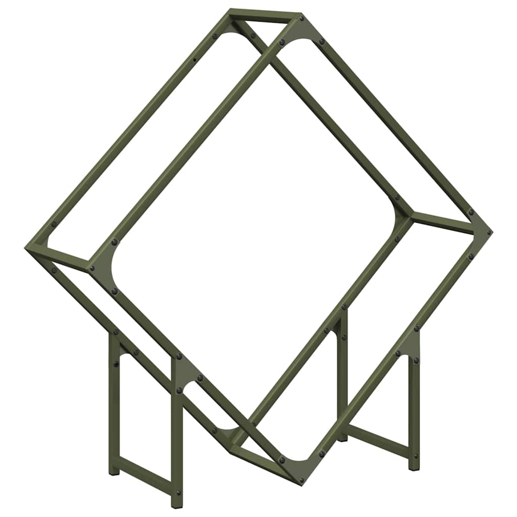 Stalak za drva 80x25x80 cm hladno valjani čelik