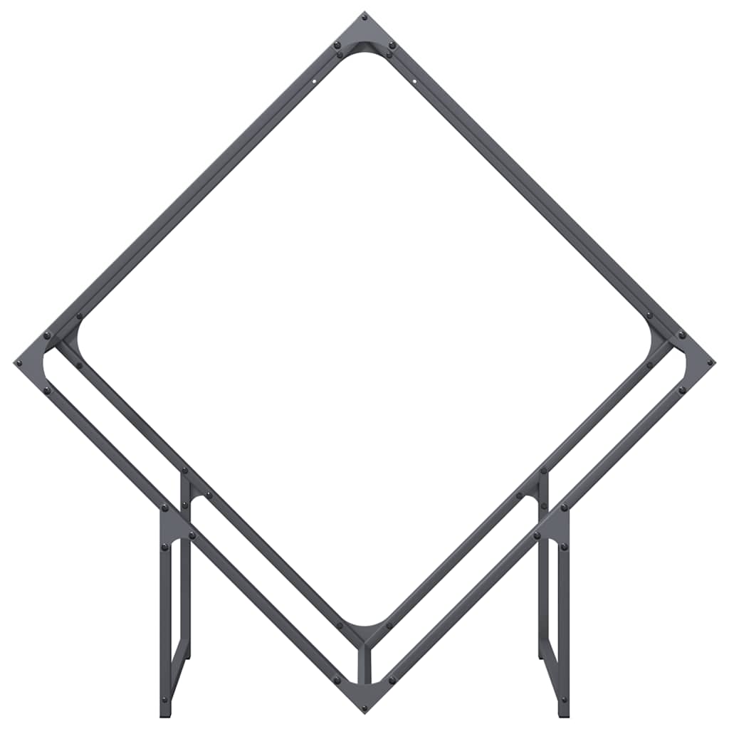 Stalak za drva antracit 100x25x100 cm Hladno valjani čelik