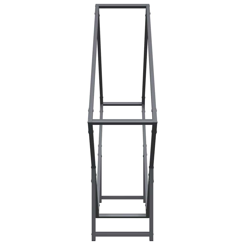 Stalak za drva antracit 100x25x100 cm Hladno valjani čelik