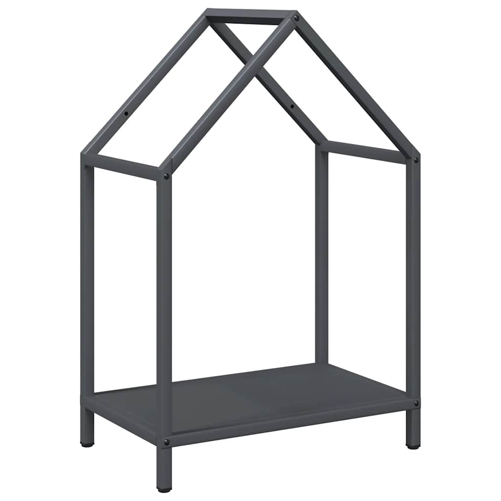 Stalak za drva antracit 40x25x60 cm hladno valjani čelik