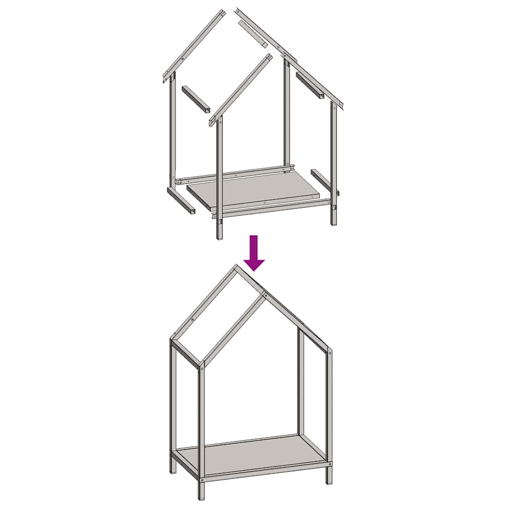 Stalak za drva 40x25x60 cm hladno valjani čelik