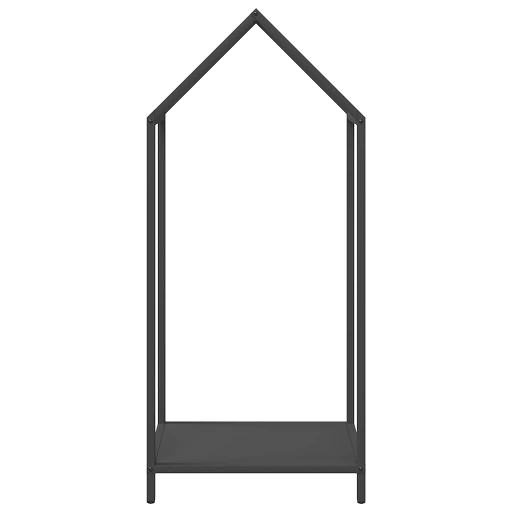 Stalak za drva crni 40x25x90 cm hladno valjani čelik