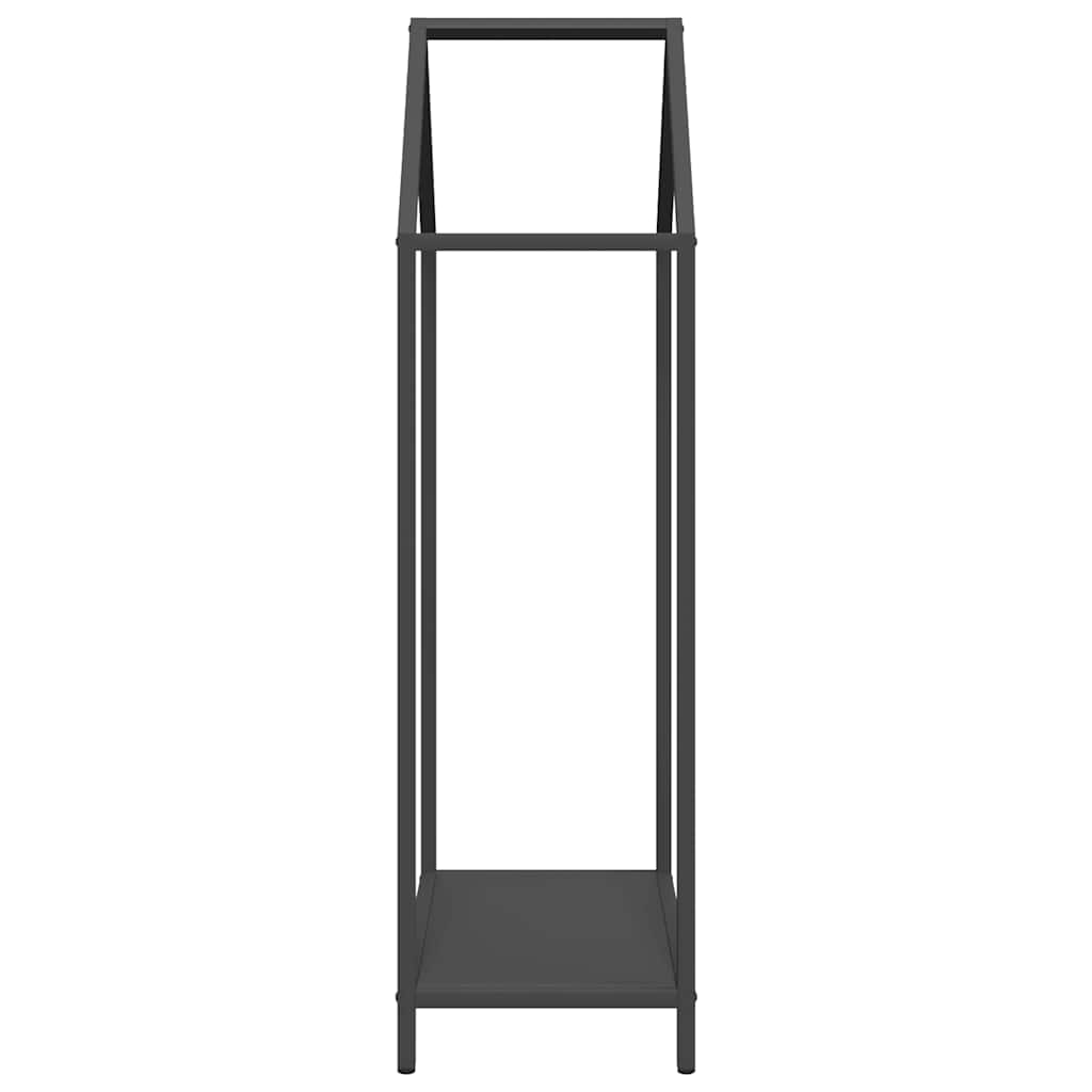 Stalak za drva crni 40x25x90 cm hladno valjani čelik