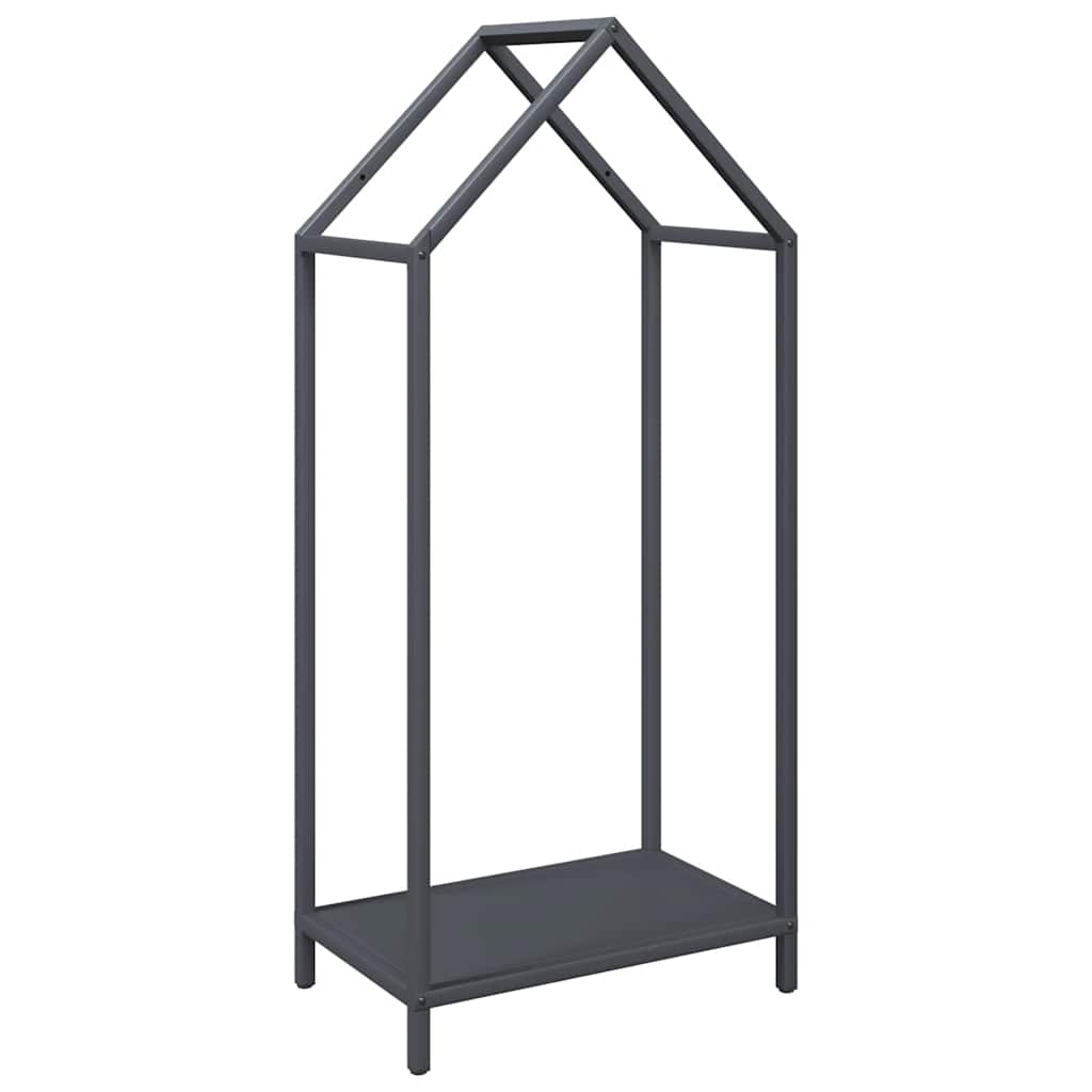Stalak za drva antracit 40x25x90 cm hladno valjani čelik