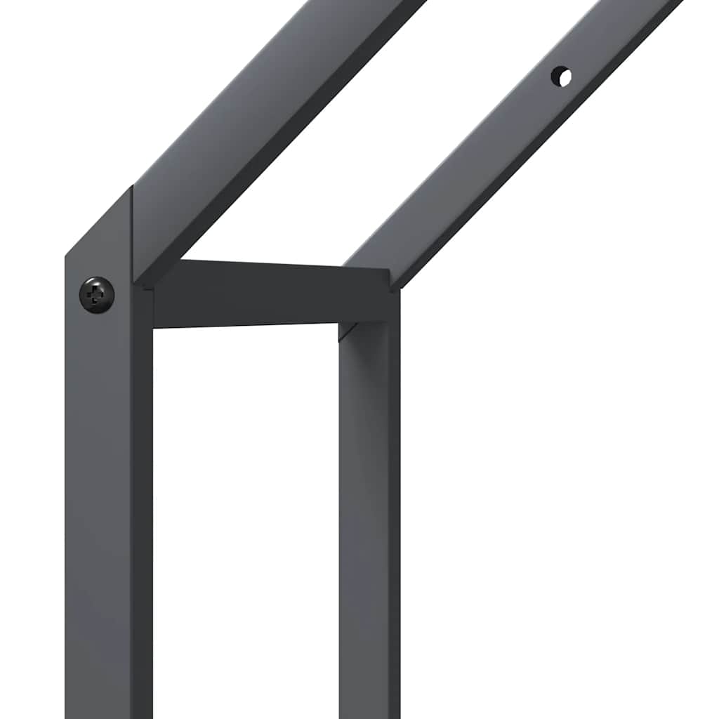 Stalak za drva antracit 40x25x90 cm hladno valjani čelik