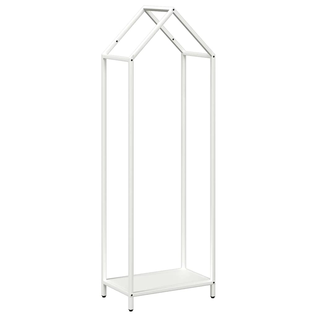 Stalak za drva bijeli 40x25x120 cm Hladno valjani čelik