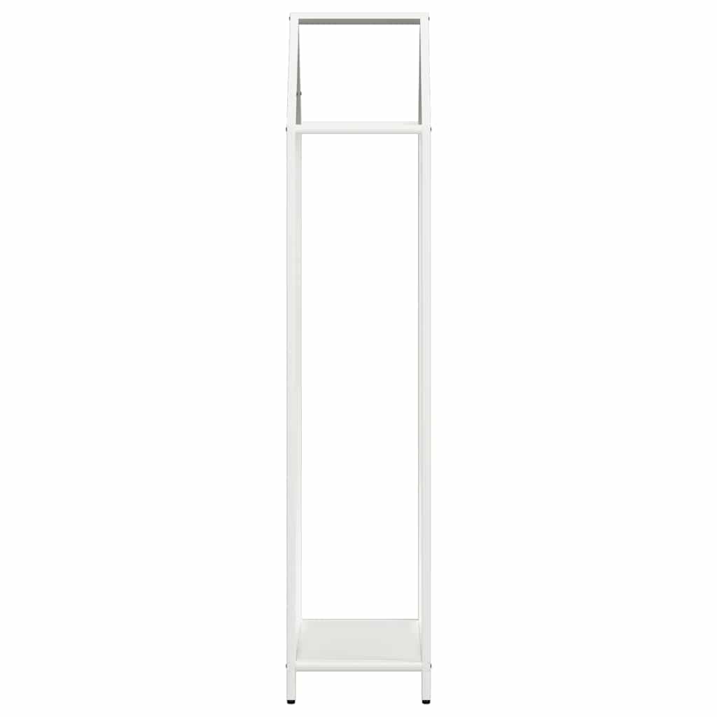 Stalak za drva bijeli 40x25x120 cm Hladno valjani čelik