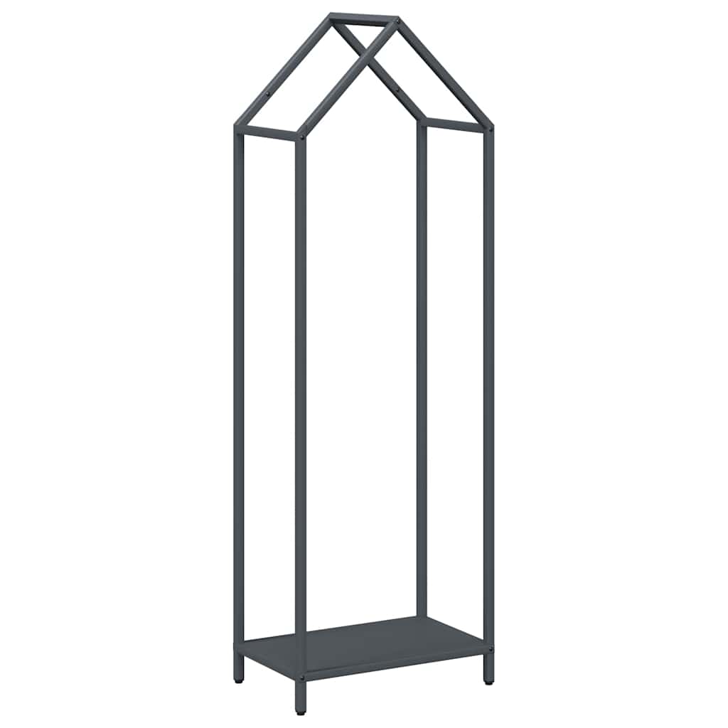 Stalak za drva antracit 40x25x120 cm Hladno valjani čelik