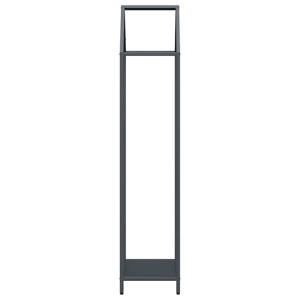 Stalak za drva antracit 40x25x120 cm Hladno valjani čelik