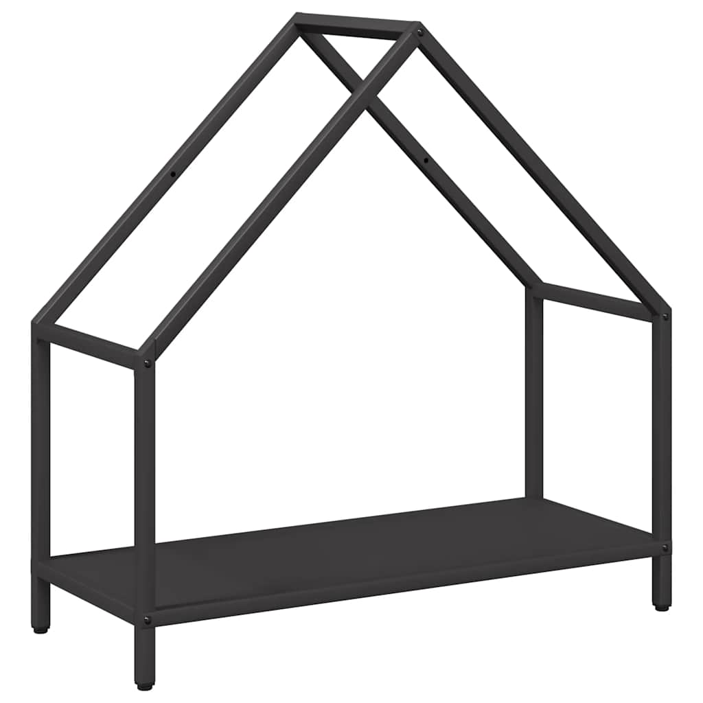 Stalak za drva crni 60x25x60 cm Hladno valjani čelik