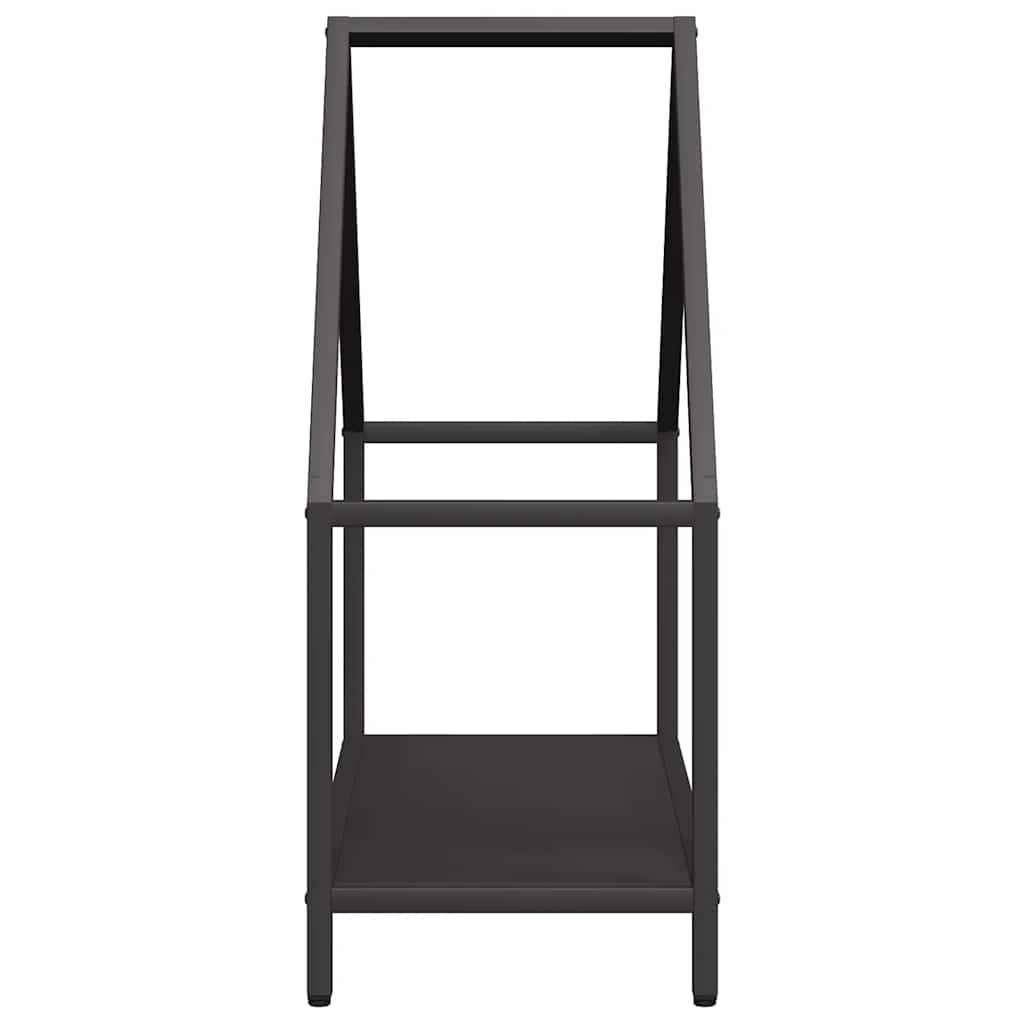 Stalak za drva crni 60x25x60 cm Hladno valjani čelik