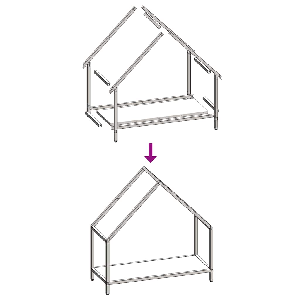 Stalak za drva crni 60x25x60 cm Hladno valjani čelik