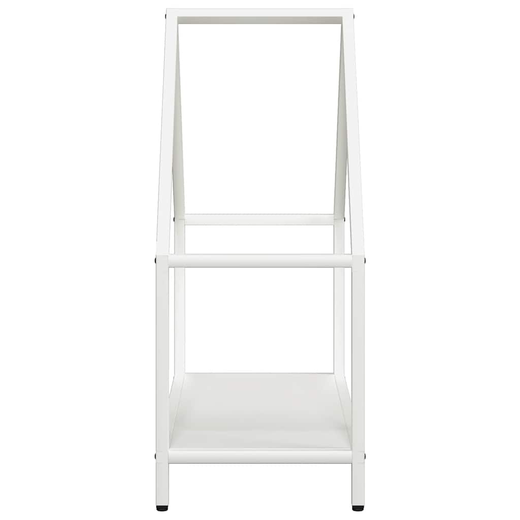 Stalak za drva bijeli 60x25x60 cm Hladno valjani čelik