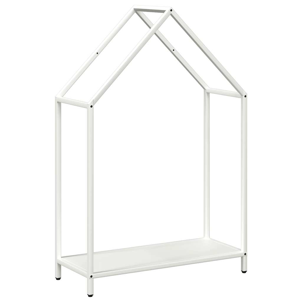 Stalak za drva bijeli 60x25x90 cm hladno valjani čelik