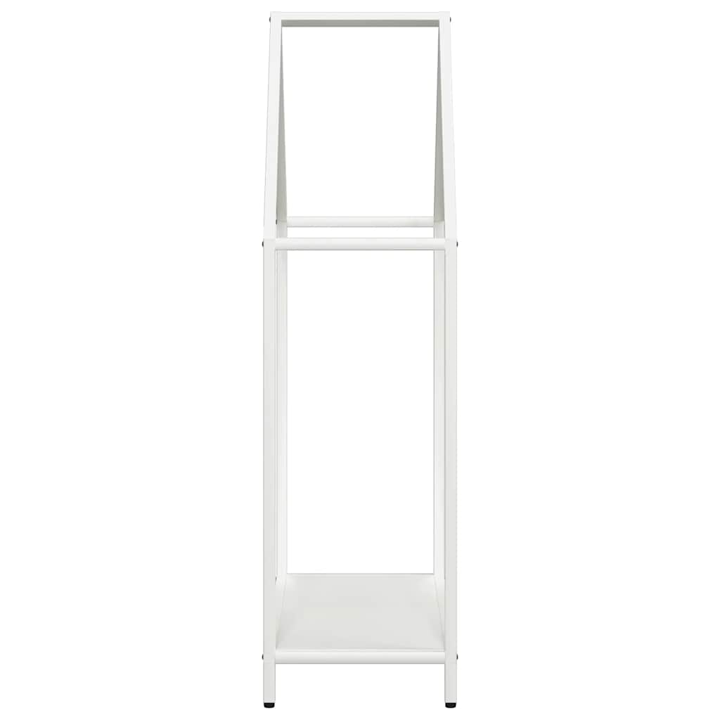 Stalak za drva bijeli 60x25x90 cm hladno valjani čelik