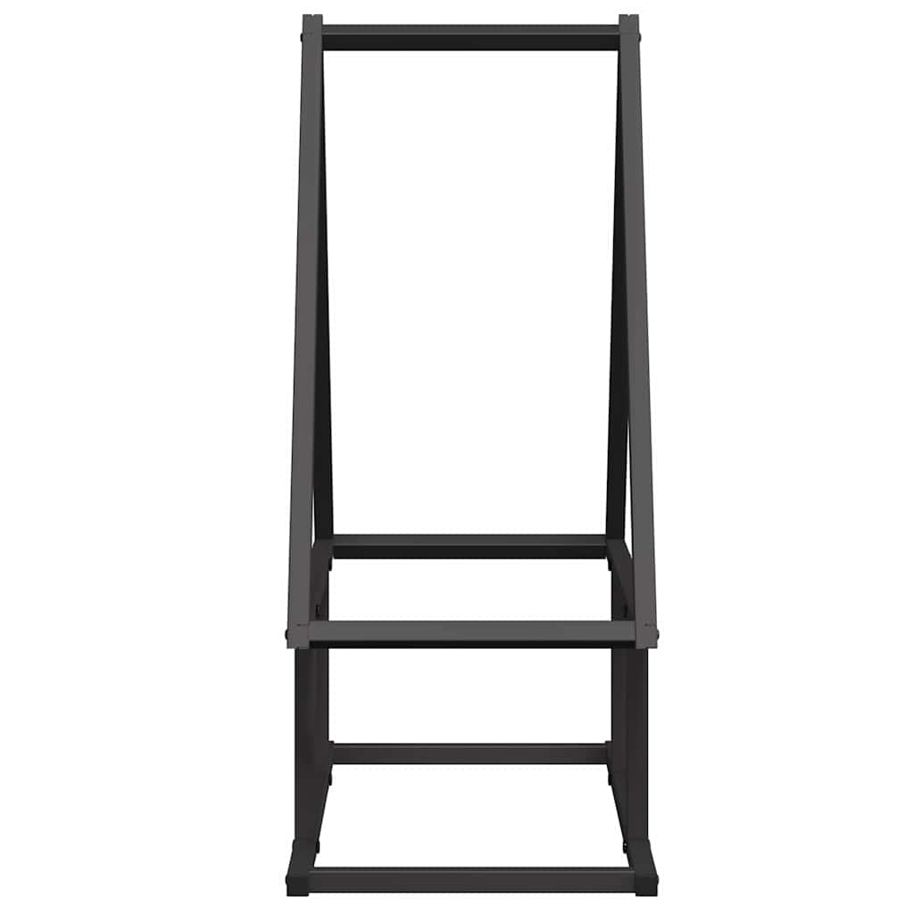 Stalak za drva crni 50x25x60cm hladno valjani čelik