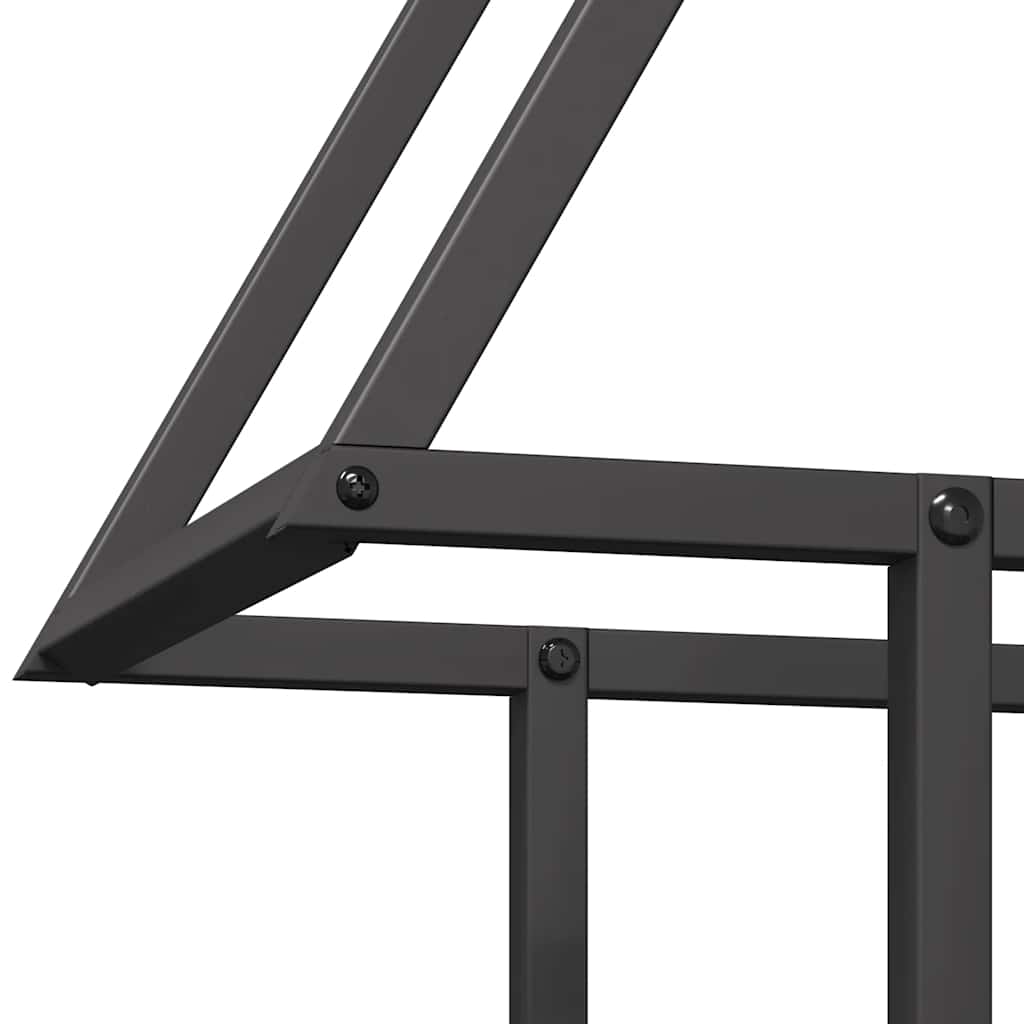 Stalak za drva crni 50x25x60cm hladno valjani čelik