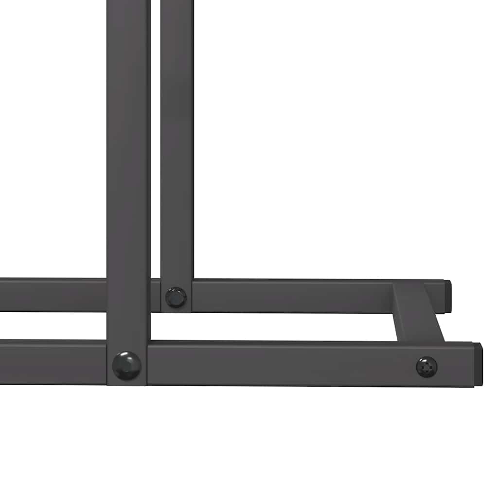 Stalak za drva crni 50x25x60cm hladno valjani čelik