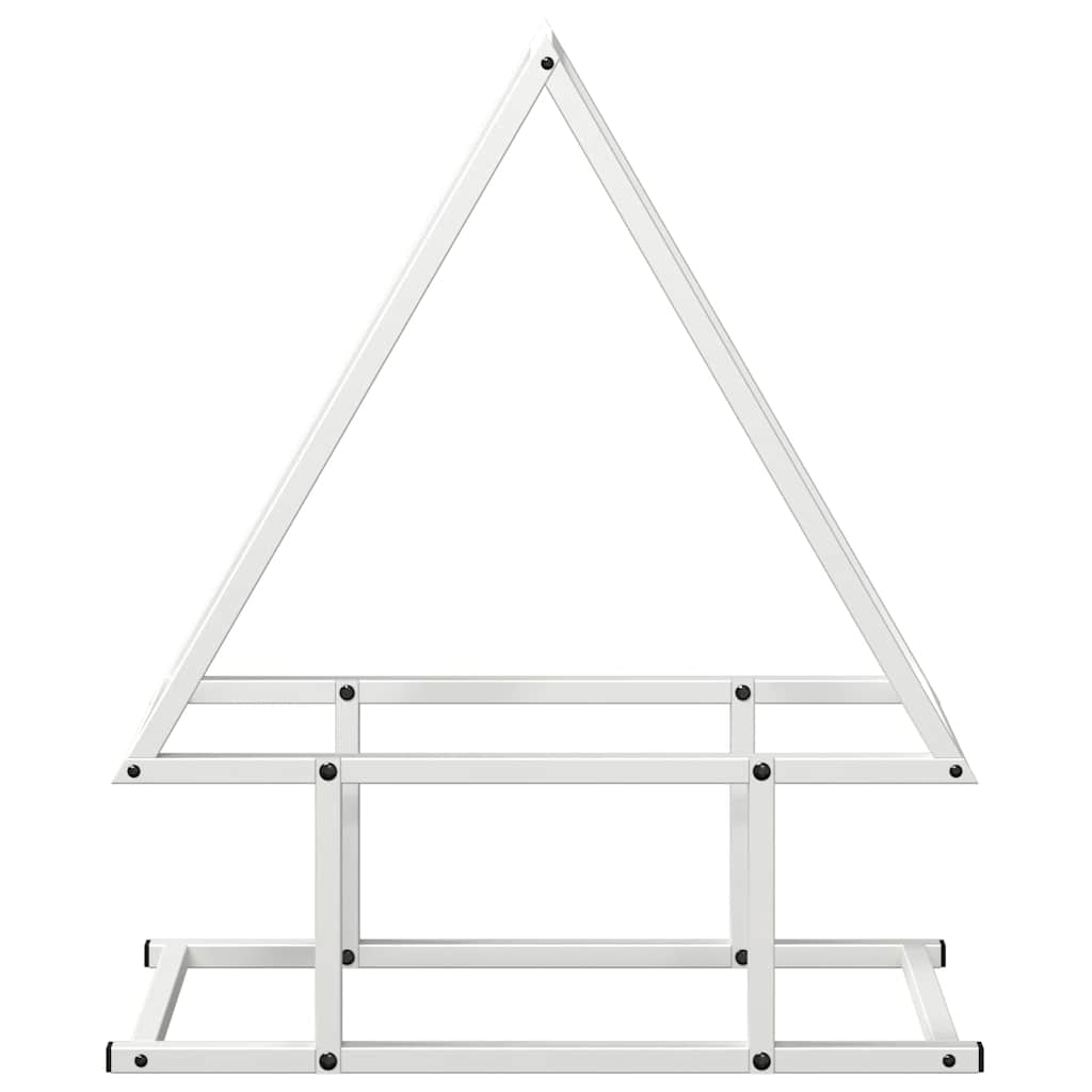 Stalak za drva bijeli 50x25x60cm hladno valjani čelik