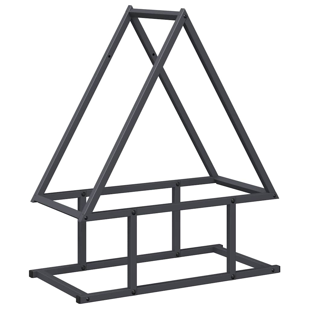 Stalak za drva antracit 50x25x60 cm hladno valjani čelik