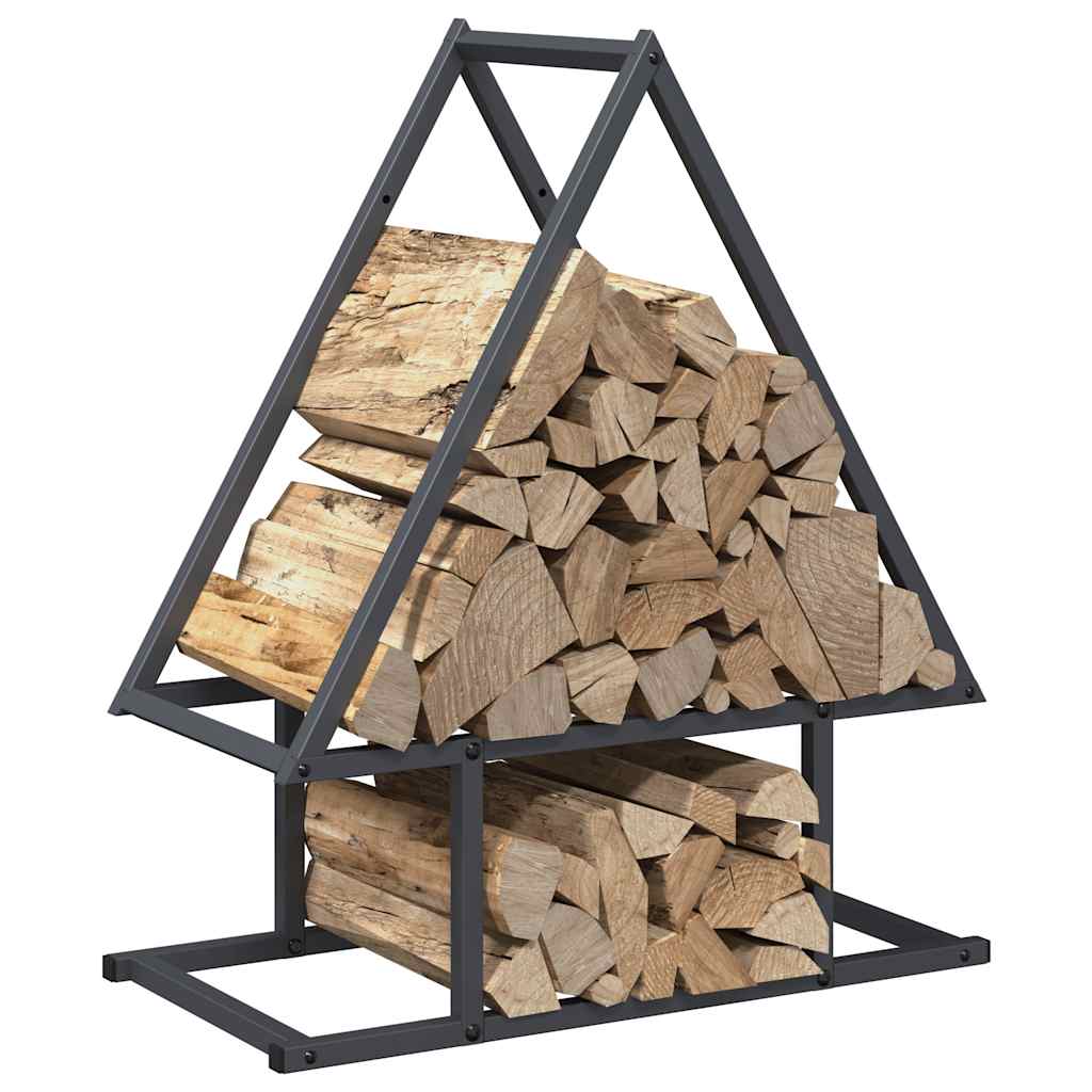 Stalak za drva antracit 50x25x60 cm hladno valjani čelik