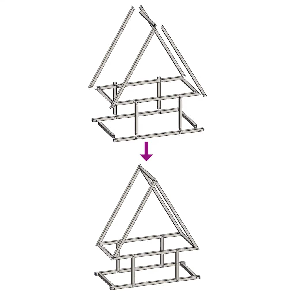 Stalak za drva antracit 50x25x60 cm hladno valjani čelik